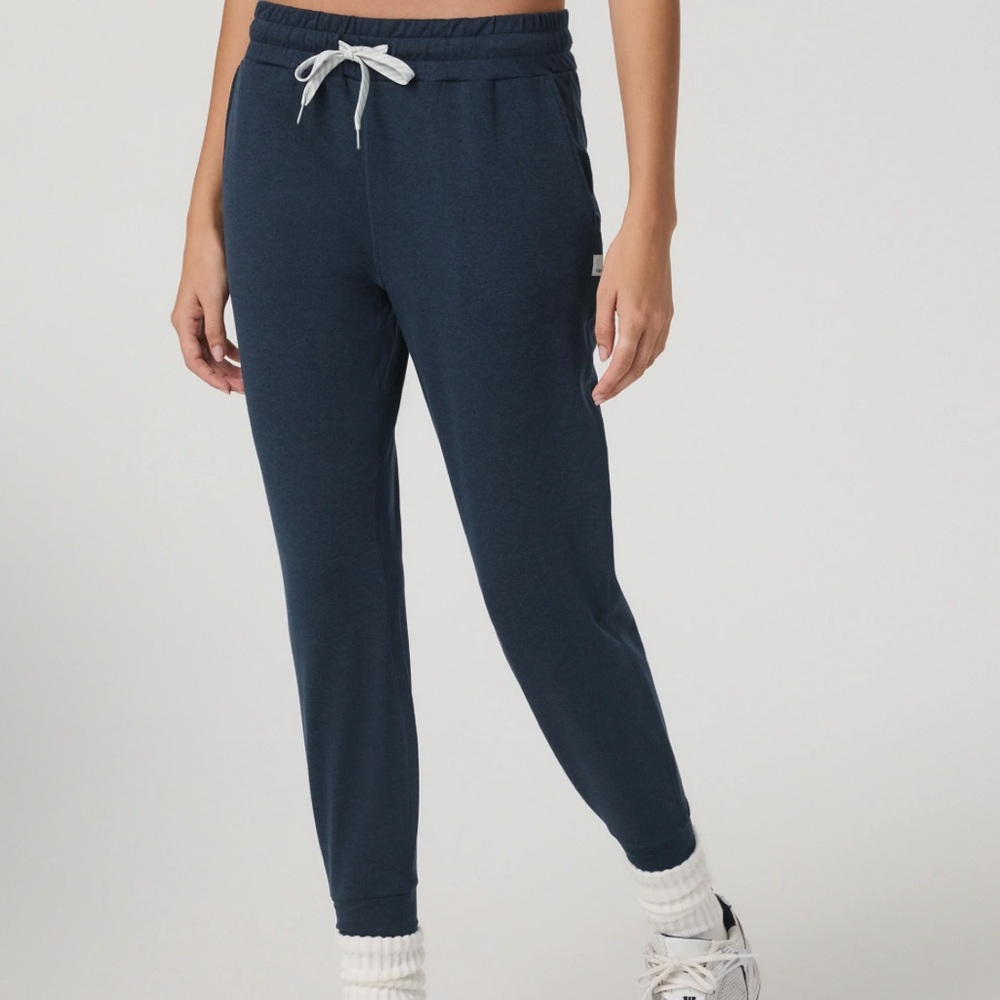 Vuori Navy Blue Drawstring Jogger Pants XS LOOK! EUC